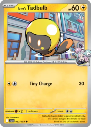 Pokémon TCG SV9: Journey Together 052/159 Iono's Tadbulb Common Ungraded