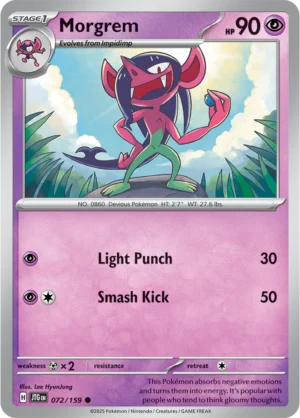 Pokémon TCG SV9: Journey Together 072/159 Morgrem Common Ungraded