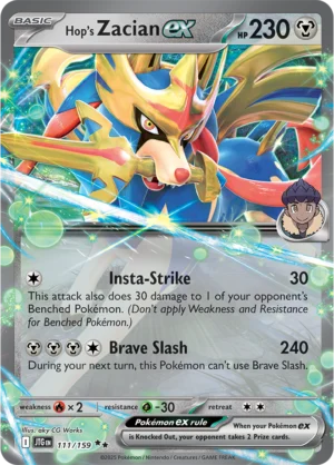 Pokémon TCG SV9: Journey Together 111/159 Hop's Zacian ex Double Rare Ungraded
