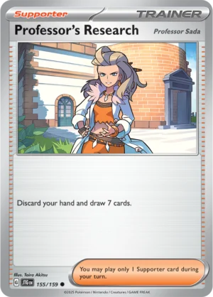 Pokémon TCG SV9: Journey Together 155/159 Professor's Research Professor Sada Common Ungraded