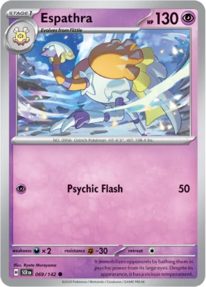 Pokémon TCG SV7: Stellar Crown 069/142 Espathra Common Ungraded