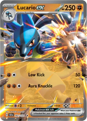 Pokémon TCG SV7: Stellar Crown 082/142 Lucario ex Double Rare Ungraded