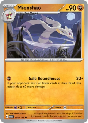 Pokémon TCG SV7: Stellar Crown 084/142 Mienshao Uncommon Ungraded