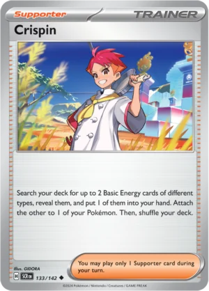 Pokémon TCG SV7: Stellar Crown 133/142 Crispin Uncommon Ungraded