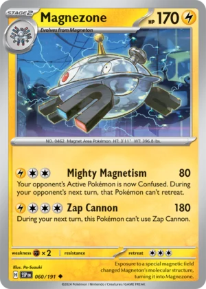 Pokémon TCG SV8: Surging Sparks 060/191 Magnezone Uncommon Ungraded