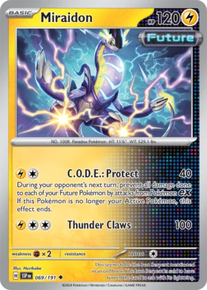 Pokémon TCG SV8: Surging Sparks 069/191 Miraidon Uncommon Ungraded