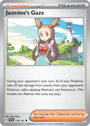 Pokémon TCG SV8: Surging Sparks 178/191 Jasmine's Gaze Uncommon Ungraded