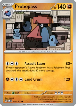 Pokémon TCG SV6: Twilight Masquerade 102/167 Probopass Uncommon Ungraded