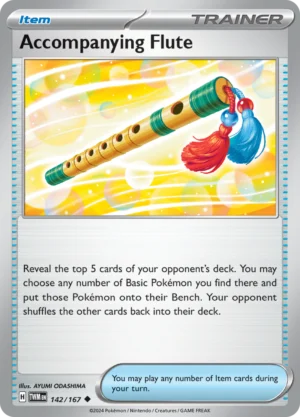 Pokémon TCG SV6: Twilight Masquerade 142/167 Accompanying Flute Uncommon Ungraded