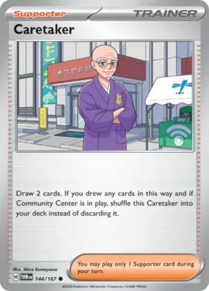 Pokémon TCG SV6: Twilight Masquerade 144/167 Caretaker Common Ungraded