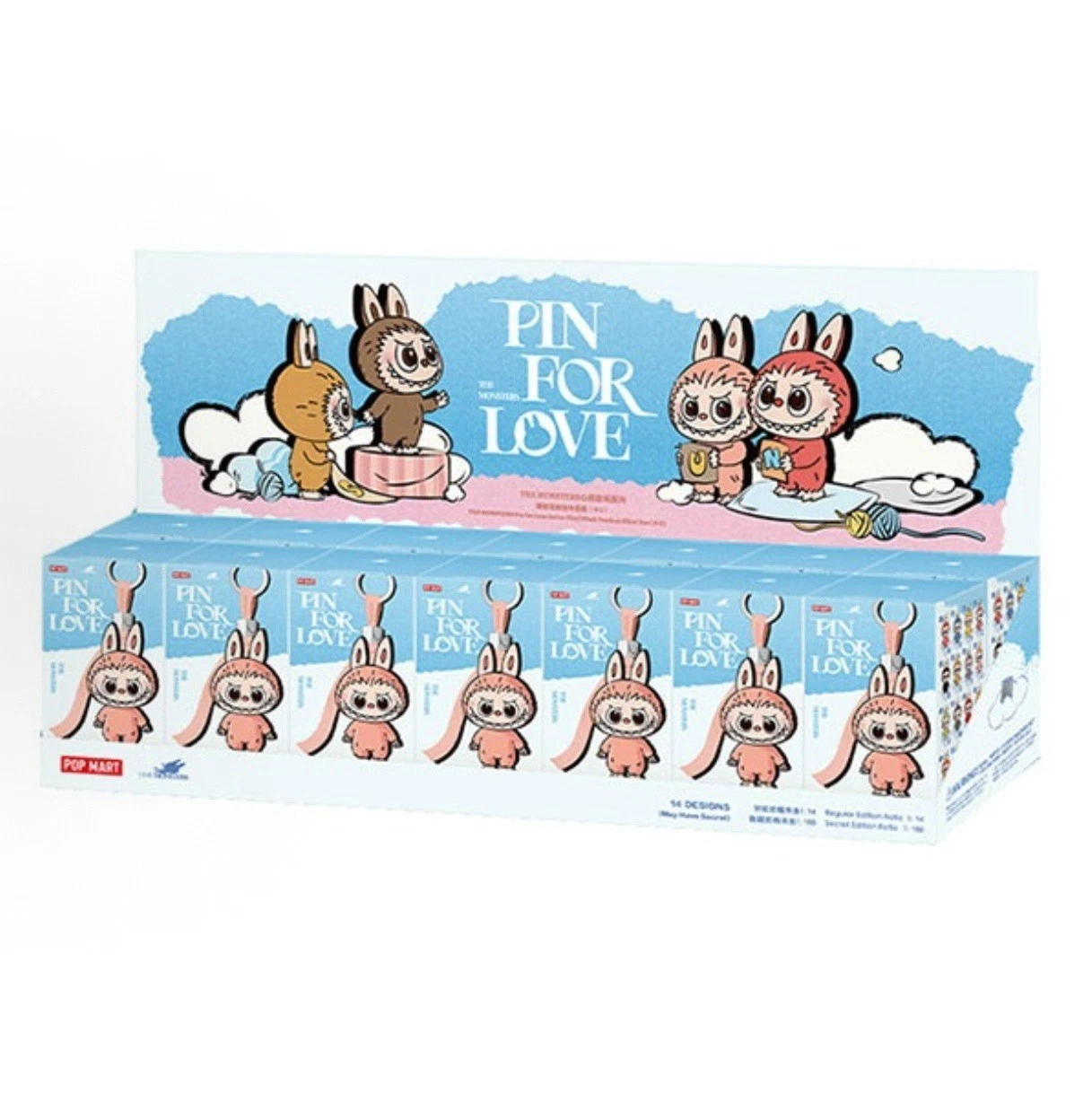 Popmart Labubu - THE MONSTERS PIN FOR LOVE SERIES - Letter Pendant Blind Box (N-Z) - Factory Sealed Box New