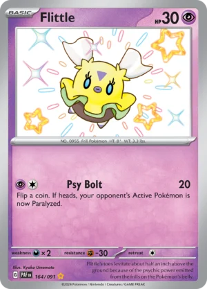 Pokémon TCG SV: Paldean Fates 164/091 Fittle Shiny Rare Ungraded