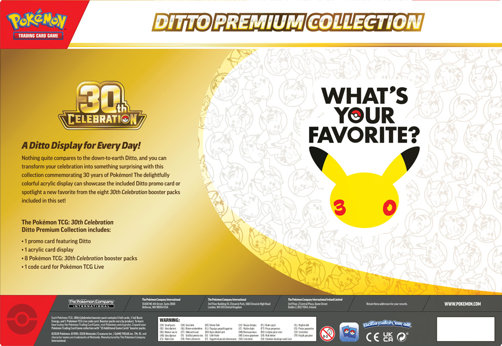 Pokémon TCG: 30th Celebration Ditto Premium Collection (Pre-Order) - Image 3