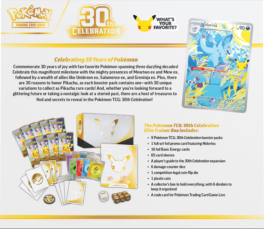 Pokémon TCG: 30th Celebration30th Celebration Elite Trainer Box (Pre Order)u - Image 4